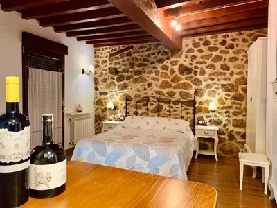 Cama o camas de una habitación en Casa tio Basilio