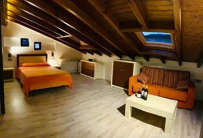 Cama o camas de una habitación en Casa tio Basilio