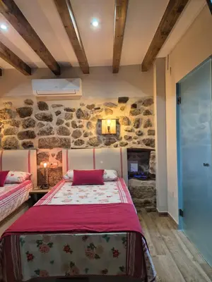 Cama o camas de una habitación en Agua D Estrellas