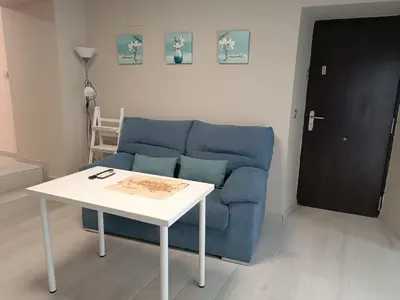 Zona de estar de La Casina de Cáceres