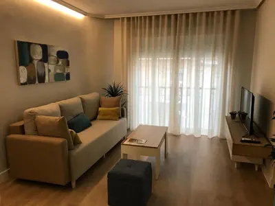 Una televisión o centro de entretenimiento en Apartamento Abuelo Mayorga