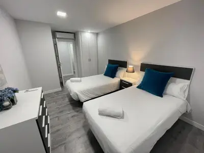 Cama o camas de una habitación en DAU Centro Free Parking