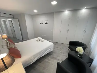 Cama o camas de una habitación en DAU Centro Free Parking