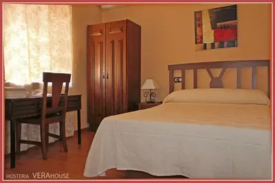 Cama o camas de una habitación en Hosteria Verahouse