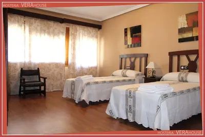 Cama o camas de una habitación en Hosteria Verahouse