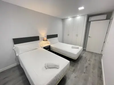 Cama o camas de una habitación en DAU Centro Free Parking II