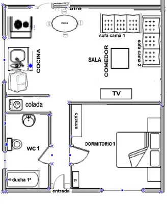 Plano de Casita tranquila