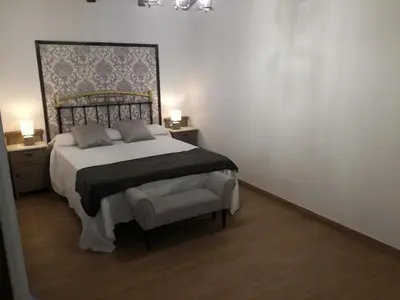 Cama o camas de una habitación en Casa Rural Los 3 Panetes