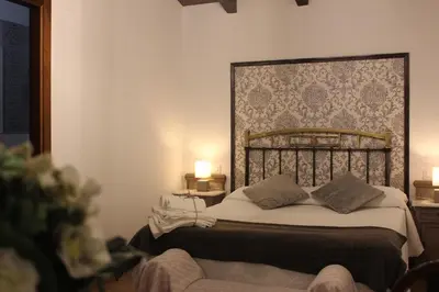 Cama o camas de una habitación en Casa Rural Los 3 Panetes