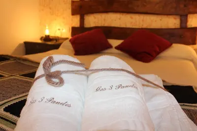 Cama o camas de una habitación en Casa Rural Los 3 Panetes