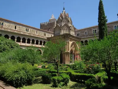 Jardín al aire libre en Hostal Altamira Guadalupe