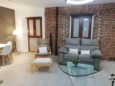 Zona de estar de The Little House Sir