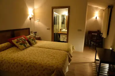 Cama o camas de una habitación en Casa Rural La Botica