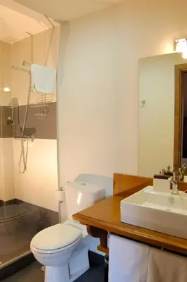 Un baño de Casa Rural La Botica
