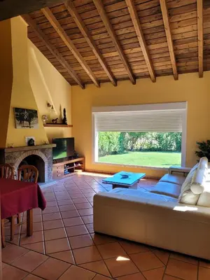 Zona de estar de Casa de campo Aires de Gredos