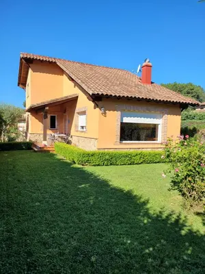 Jardín al aire libre en Casa de campo Aires de Gredos