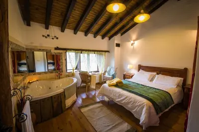 Cama o camas de una habitación en Casa rural La Tenada