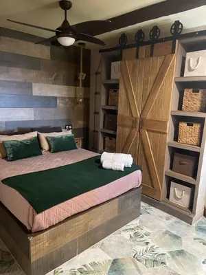 Cama o camas de una habitación en Casa Apartamento Rural U Penafrol