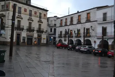 Edificio en el que se encuentra el hostal o pensión