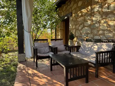 Zona de estar de El Roble, casitas rurales