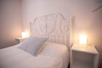 Cama o camas de una habitación en Apartamento Dúplex Casco Antiguo AT Postigo 20