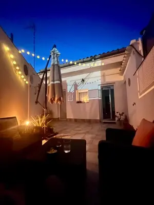 Zona de estar de Apartamento independiente con parking privado gratuito y terraza de ensueño junto al Teatro Romano