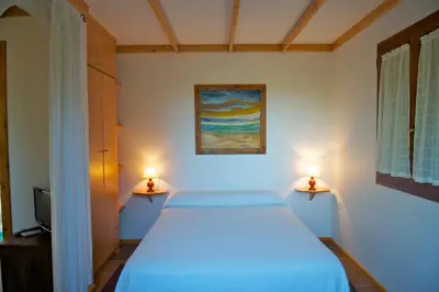 Cama o camas de una habitación en La Cerca Del Alcornoque