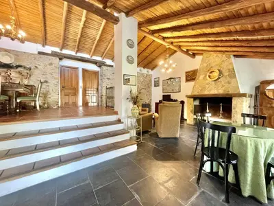 Zona de estar de La Alberguería complejo rural
