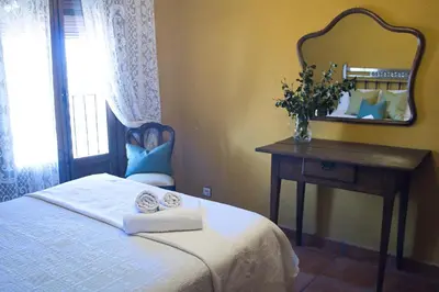 Cama o camas de una habitación en Casa Rural Las Martas