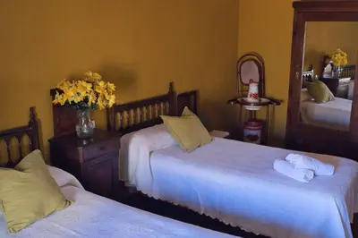 Cama o camas de una habitación en Casa Rural Las Martas