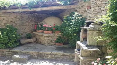 Jardín al aire libre en Casa Rural Zapatero