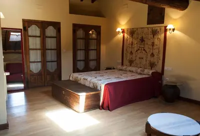 Cama o camas de una habitación en Casa Rural con encanto 