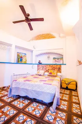 Cama o camas de una habitación en Casa Rural La Pontezuela