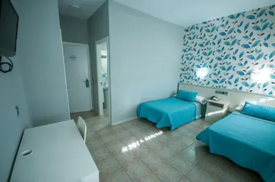 Cama o camas de una habitación en Hostal La Despensa de Extremadura