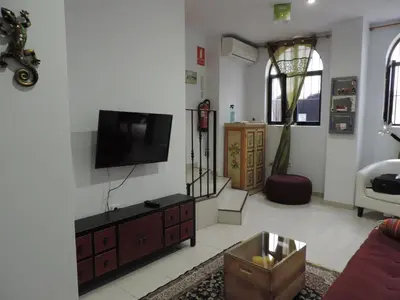 Una televisión o centro de entretenimiento en Apartamento Barbancho