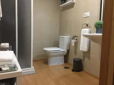 Un baño de Apartamentos Turísticos Clavero 2