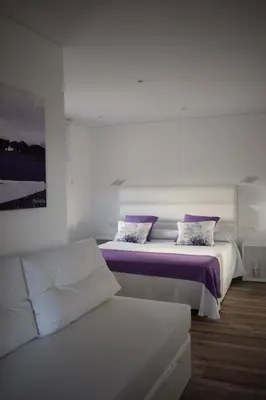 Cama o camas de una habitación en Hotel Restaurante Racha