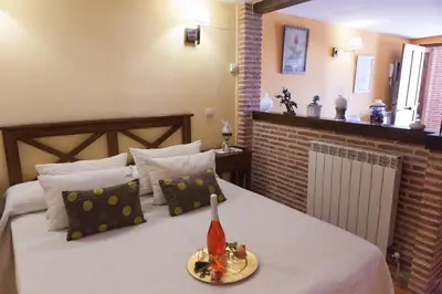 Cama o camas de una habitación en Casa Rural El Mendrugo