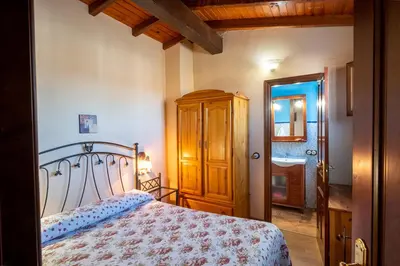 Cama o camas de una habitación en Casa Rural El Molino