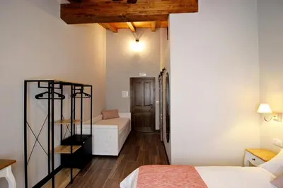Cama o camas de una habitación en Hotel Rural San Giles