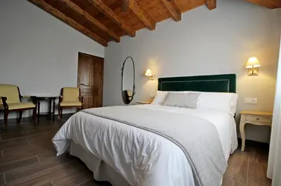 Cama o camas de una habitación en Hotel Rural San Giles