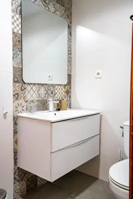 Un baño de Hostal Plaza de Italia