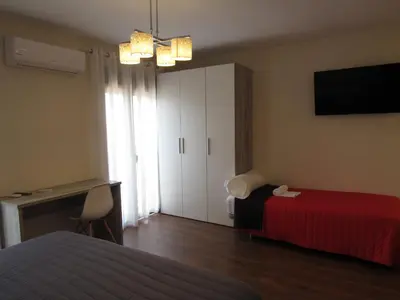 Cama o camas de una habitación en Albergue El Encuentro