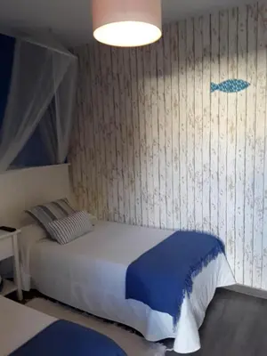 Cama o camas de una habitación en Hostal Restaurante Pasaje