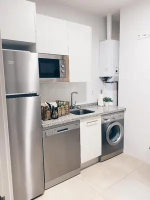 Una cocina o zona de cocina en Apartamentos Pozo Amarillo