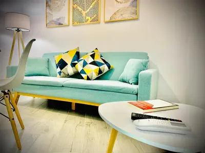 Zona de estar de Apartamentos Villas Romanas