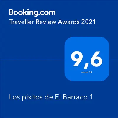 Certificado, premio, señal o documento que está expuesto en Los pisitos de El Barraco 1