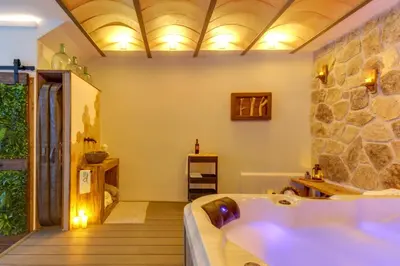 Cama o camas de una habitación en Casa Rural A Cashiña da Lagarteira