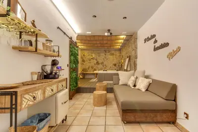Zona de estar de Casa Rural A Cashiña da Lagarteira