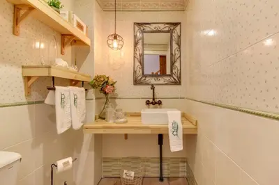 Un baño de Casa Rural A Cashiña da Lagarteira